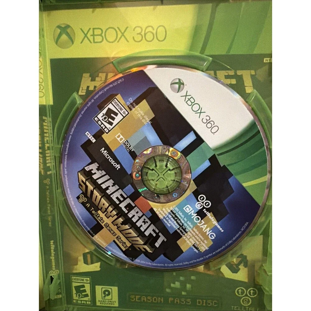Minecraft: Story Mode - Season Pass Disc (Xbox 360, 2015)
